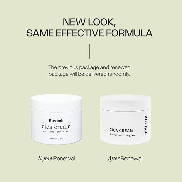 Meebak Cica Cream | Daily Repair Moisturizer with Niacinamide, Ceramide, & Retinol | Deep Hydration & Soothing | Locks in ...
