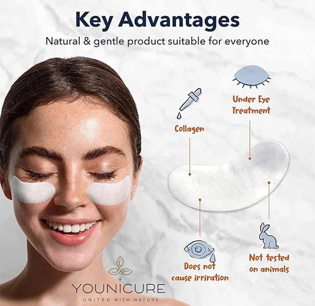 Collagen Eye Mask,Reduce Dark Circles, puffy eyes, Look Younger and Reduce Wrinkles - Product Image