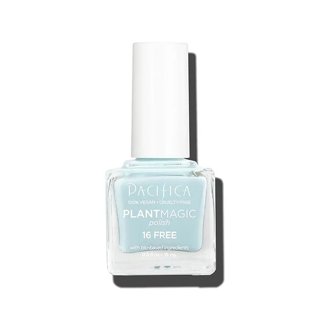 Pacifica Natural Nail Polish – Plant Magic Light Blue Nail Polish, 16-Free Bio-Sourced Formula with Long-Lasting Vibrant C...