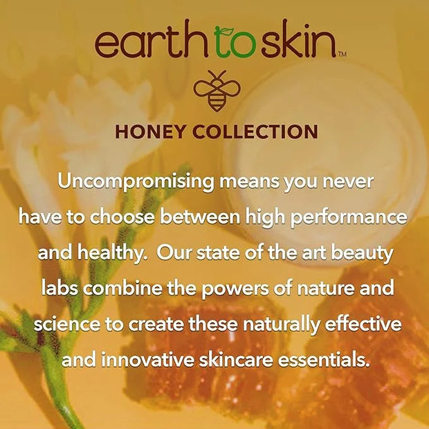 Earth To Skin Honey Manuka Calming Night Cream – Nourishing Moisturizer with Shea Butter, Macadamia Oil & Glycerin – 2.0 f...