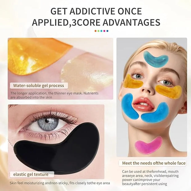 MOND'SUB Premium Under Eye Patches, Gel Eye Patches Hydrating & Refresh for Puffy Eyes, Under Eye Bags & Dark Circles, Nat...