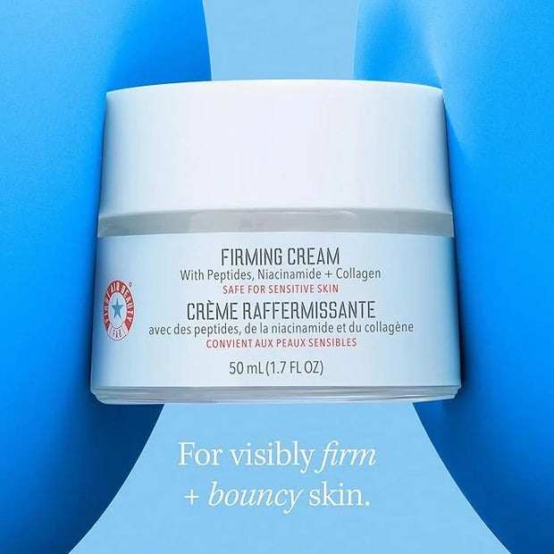 First Aid Beauty Firming Collagen Cream with Collagen, Peptides and Niacinamide – Day + Night Anti-Aging Face Moisturizer ...