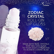 Blossom Zodiac Sign Vanilla Scented Moisturizng Roll On Lip Gloss with Crystals + pH Technology Color Charnging Shimmering...