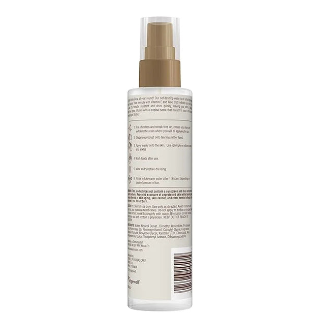 Hawaiian Tropic Aloha Glow Self Tanning Water, 6.4oz | Self Tanner Spray Tan Mist, Fake Tan, Sunless Tanner, Sunless Tanni...