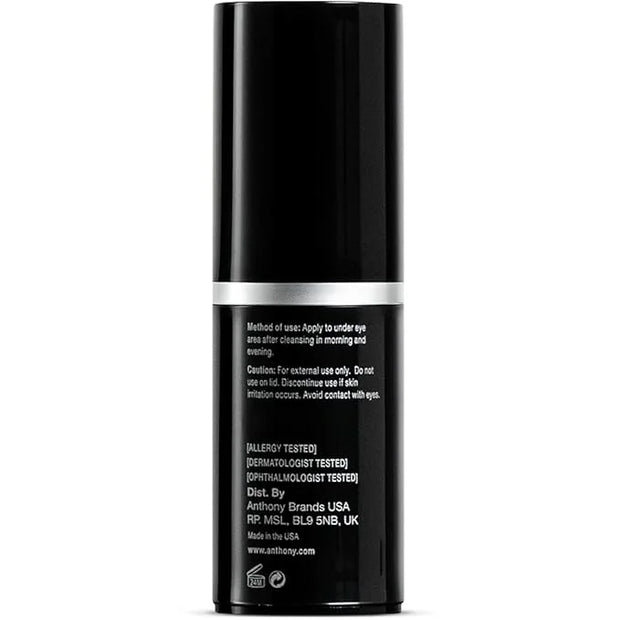 Anthony High-Performance Eye Cream, Anti-Aging Continuous Moisture With Vitamins A, C & E, Caffeine, Jojoba & Squalane, Re...