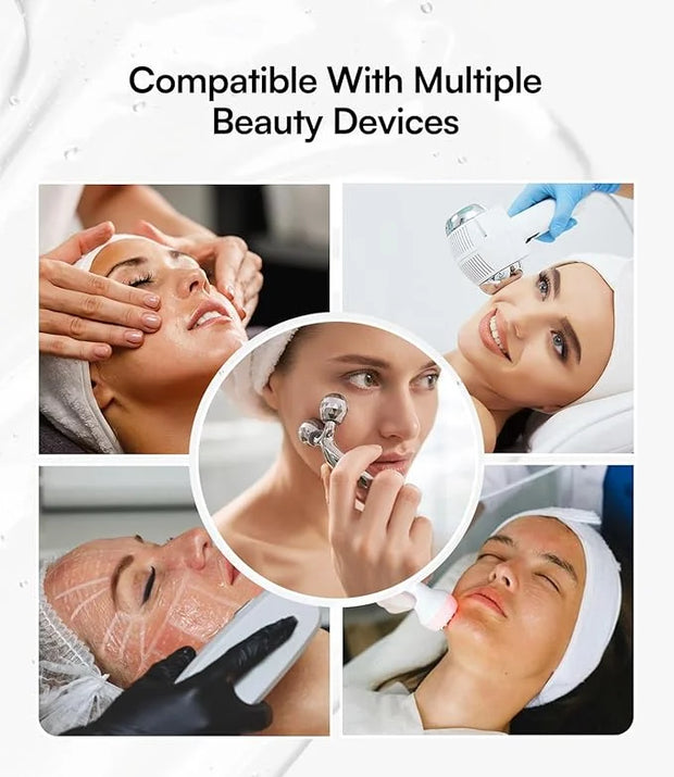 Micro-current Conductive Gel for Korean Skin Care Machines & Face Massagers – Hydrating Gel Primer with Hyaluronic Acid Fa...