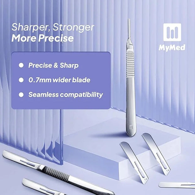 #14R Blades Dermaplaning Scalpels with Dermaplane Handle - Pack of 15 Dermaplane Razor for Women Face + Dermaplane Handle ...