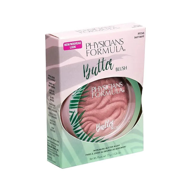 Physicians Formula Murumuru Butter Blush Makeup Powder, Saucy Mauve, Dermatologist Approved, Vegan - Product Image