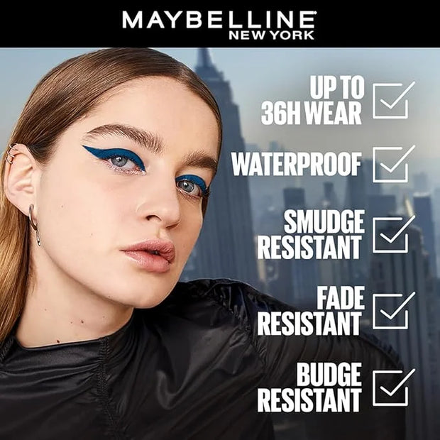 MAYBELLINE New York Tattoo Studio Long-Lasting Sharpenable Eyeliner Makeup Pencil, Glide on Smooth Gel Pigment, 36 Hour We...