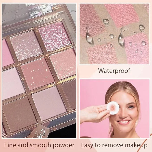 12 Colors Nude Brown Pink Matte Shimmer Eyeshadow