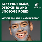 Mens 4-Piece Skin Kit for Clearer Skin, Targets Blemishes, Vegan Formula with Daily Face Wash, Clarifying Toner, Purifying...
