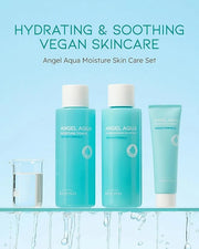 BEYOND Angel Aqua Moisture Skincare Set (11.2fl oz , 3-Piece Set) & Phytoganic (Cleansing Liquid, 6.8fl oz) - Vegan Formul...