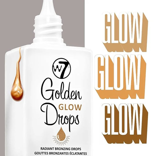 W7 Golden Glow Drops - Liquid Bronzing Drops For Flawless Skin & A Radiant Finish - Product Image