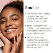 Salmon Oil Nutrition Eye Cream 1.18 fl oz – Korean Skin Care for Deep Hydration & Firming, Helps with Wrinkles, Puffiness,...