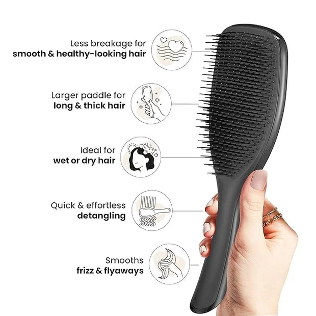 Tangle Teezer Large Ultimate Detangler Hairbrush for Wet & Dry Hair, Eliminates Knots & Reduces Breakage for Long, Thick, ...
