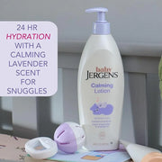 Jergens Baby Calming Lotion, Baby Calming Lotion, Lavender Baby Lotion, Baby Moisturizer with Shea Butter and Lavender Oil...