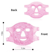 Bundle of CONBELLA Cold Face Eye Masks Ice Face Mask Hot Cold Compress and 2PCS Adorable Cooling Eye Mask Gel Eye Mask - P...