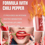 Lip Plumper Gloss, Plumping Lip Gloss with Chili Pepper, Blush Blaze/Peach Fever/Red Flag/Mauve Bite/Pink Sting/Hot Honey/...