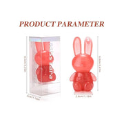 3Pcs Cute Rabbit Hydrating Lip Gloss Set,Cute Bunny Lip Glaze, Moisturising Jelly Liquid Lipsticks Lip Stain,Waterproof No...