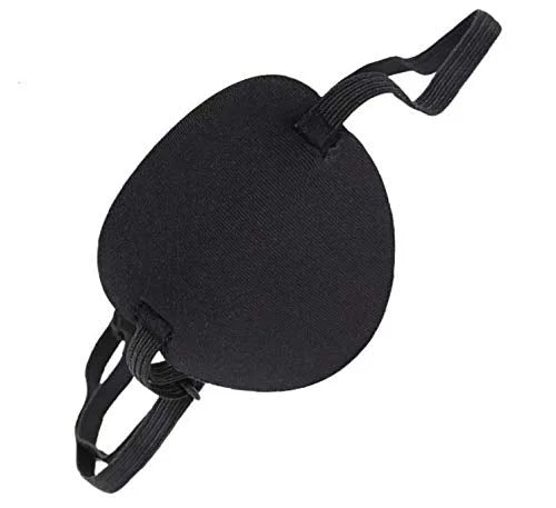 Adults Kids Black Eyepatch,Comfortable Eye Patch Strabismus Adjustable Eye Patch Eye Mask for Recovery Eye - Product Image