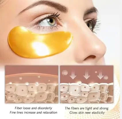 eye mask, collagen skin care products, eye patches for puffy eyes, eye masks for dark circles and puffiness, and 24k gold ...