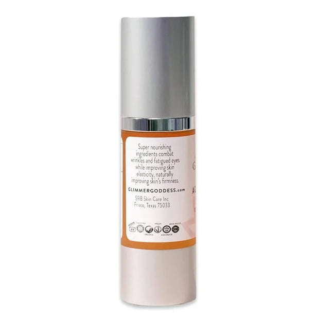 Glimmer Goddess Organic Hydrating Eye Serum with Peptides & Vitamin C, 1 oz - Product Image