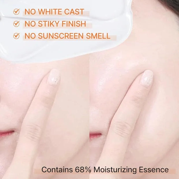 Less On Skin Vegan Shield Mineral Sunscreem (Sun Cream), korean sunscreen, mineral sunscreen, fragrance free, spf50, moist...