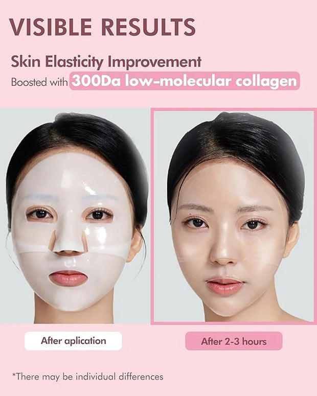DERMAL 39 Combo Sheet Mask + Collagen Hydrogel Melting Jelly Gel Mask 4ea Bundle - Product Image