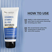 Dr. Sheth's Ceramide & Vitamin C Oil-Free Face Moisturizer | Enhances Glow & Strengthens Skin Barrier | Deeply Hydrates | ...