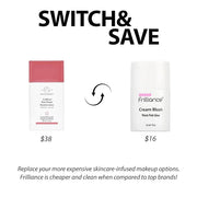 Frilliance Hydrating Cream Blush, Think Pink Glow Tint, Cruelty Free Hypoallergenic for Teens of All Skin Types, 30 ml / 1...