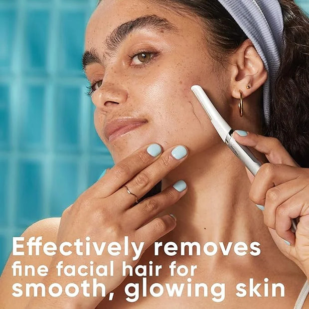 Gillette Venus Dermaplaning Tool, 2 Blade Refills, Exfoliating Face Razors for Women, Eyebrow and Facial Dermaplane Razor ...