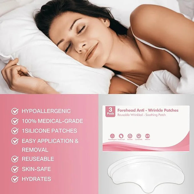 Reusable Wrinkle Patches - Silicone Fusion Treatment Forehead Patches for Brow Lift, Wrinkle Smoothers, Reduce Frown Lines...