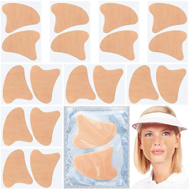 10 Pair Sun Protection Patch For Face UV Protection Patch Golf Patches UV Patch for Sunscreen Multifunctional Face Patches...