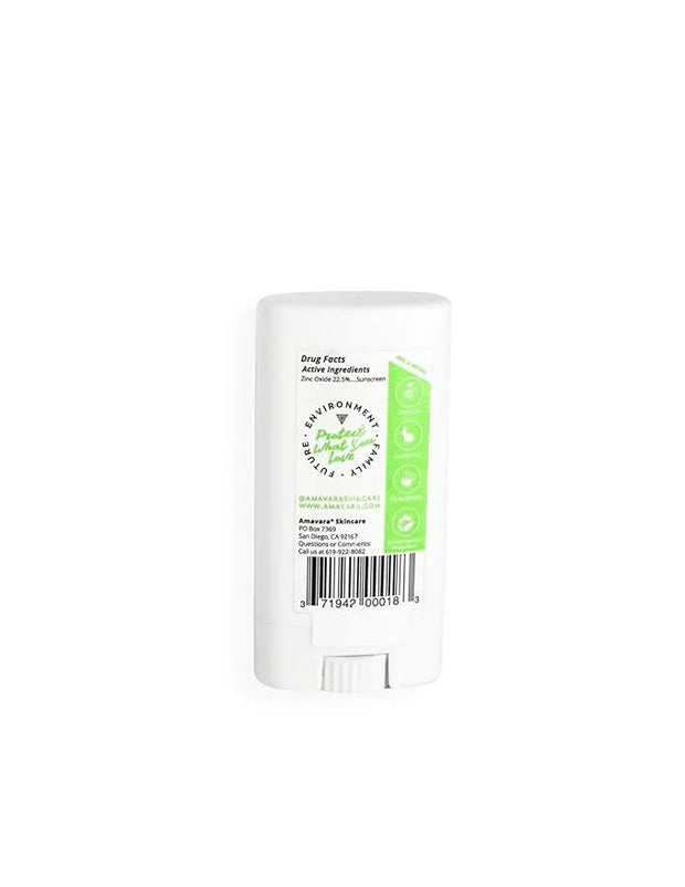 Mineral Transparent Sunscreen Face Stick SPF 50, Reef Safe Sunblock, 22.5% Zinc Oxide Waterproof Sun Screen, Broad Spectru...