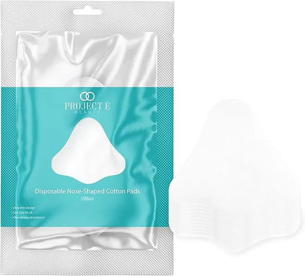 100pcs Disposable DIY Non-Woven Nose Mask Paper by Project E Beauty | Cotton Nose Care Mask | For Skincare & Spa Salon Use...