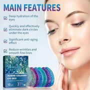 Zetiling 8 Pack Reusable Ice Gel Eye Pad for Puffy Eyes, Hot Cold Eye Mask, Deep Hydration and Anti Aging Effects - Produc...