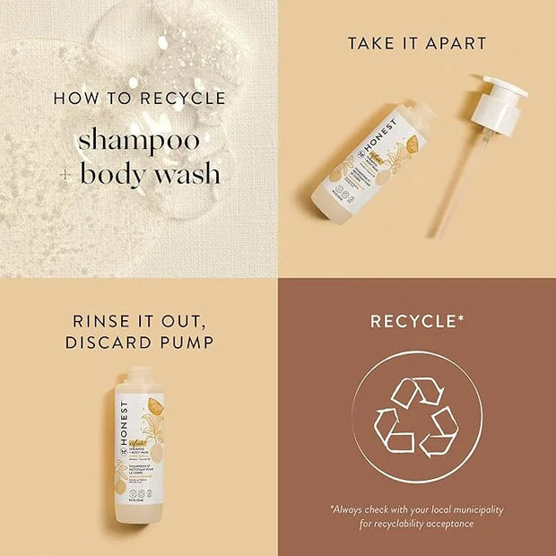 The Honest Company 2-in-1 Cleansing Shampoo + Body Wash | Gentle for Baby | Naturally Derived, Tear-free, Hypoallergenic |...