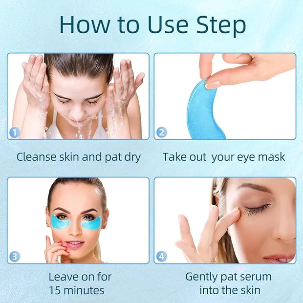 Under Eye Patches, 40 Pairs Eye Mask for Dark Circles, Puffy Eyes, Undereye Bags,Wrinkles,Eye Mask Patches with Hyaluronic...