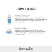 Dermaglos | Hydration And Regeneration pack, Cream Moisturizer 1.76 oz + Emulsion Advanced 13.52 Fl Oz, Vitamin A + Vitami...