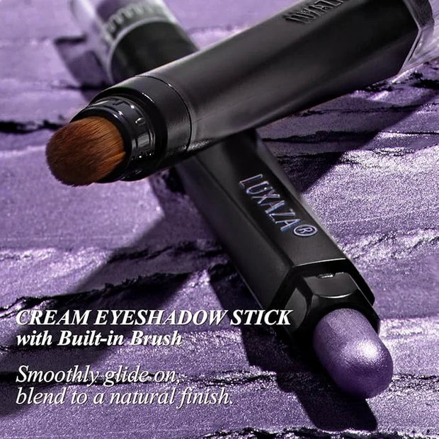Neutral Eyeshadow Stick Makeup Set, Metallic Shimmer Matte Cream Eye Shadow Eyeliner Brightener Pencil Crayon - Classic 6P...