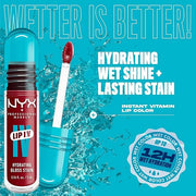 NYX PROFESSIONAL MAKEUP Lip IV Hydrating Glossy Lip Stain with 12HR Hydration - Cranberry Splash (Red) - Product Image