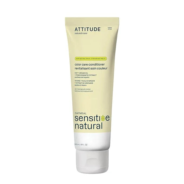 ATTITUDE Hair Conditioner for Sensitive Dry Scalp, Soothing Oat, Protects Color, Naturally Derived Ingredients, Dermatolog...