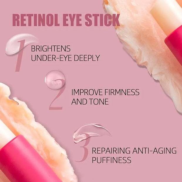 Soulight Retinol Eye Stick, Anti-Aging Eye Cream, Skincare for Wrinkles, Dark Circles, Puffiness - Retinol Eye Balm Moistu...