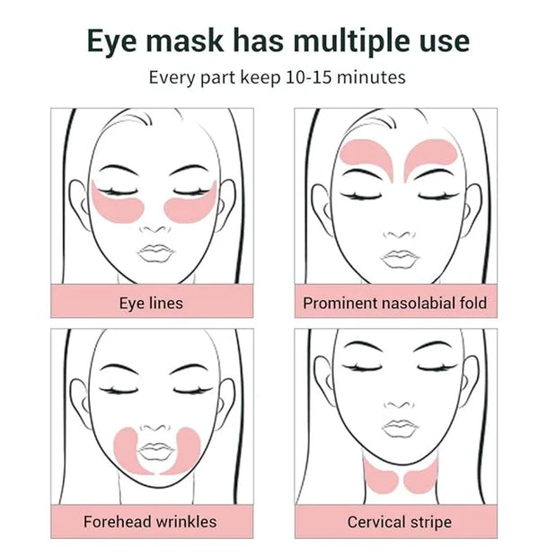 AKARY Eye Patches Rose Hydra-Gel Eye Mask Sheet Lady Skin Care Pad Remove Fine Lines Smooth Repair the Eyes Skin, Under Ey...