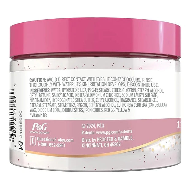 Olay Body Indulgent Mineral Scrub, Skin Exfoliating & Massaging Pearls, Nourishing Soft & Gentle Formula, Renewing BHA, Vi...