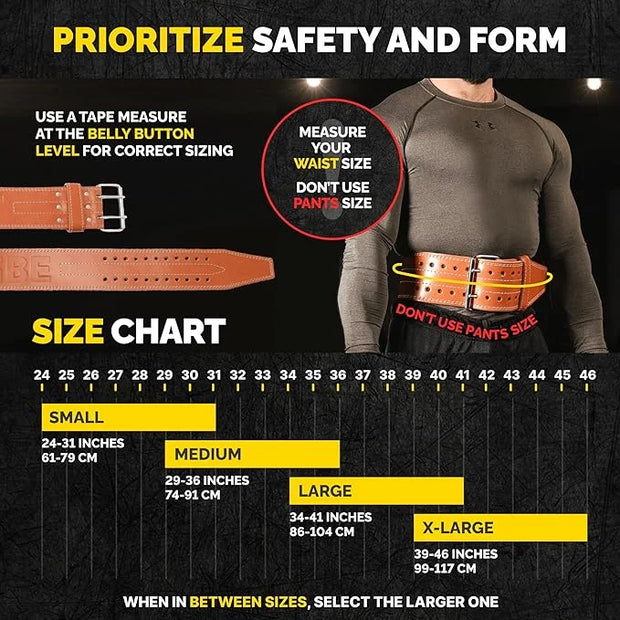 5mm Premium Weight Lifting Belt - 100% Genuine - Product Image