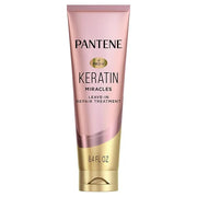 Pantene Keratin Leave-In Conditioner with Argan Oil, Protein Treatment for Dry, Damaged & Color-Treated Hair, Repairs Spli...