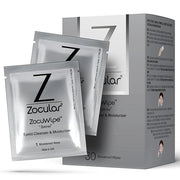 Zocuwipe Eyelid Wipes Eyelid Cleanser and Moisturizer Pads 30ct + Zocufill Elixir Eye Gel and Face Serum + Zocufoam Cleans...