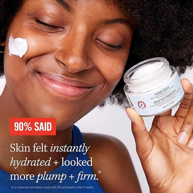 First Aid Beauty Firming Collagen Cream with Collagen, Peptides and Niacinamide – Day + Night Anti-Aging Face Moisturizer ...