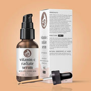Vitamin C Face Serum - Anti Aging & Brightening Facial Serum - With Hyaluronic Acid Gotu Kola & Jojoba Oil - Natural & Org...